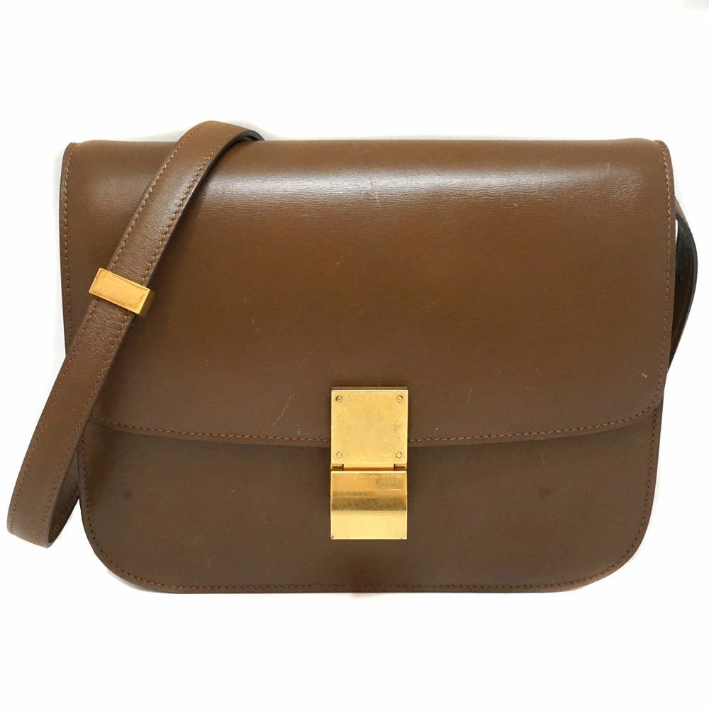 Celine Classic Bag Brown Box Calfskin
